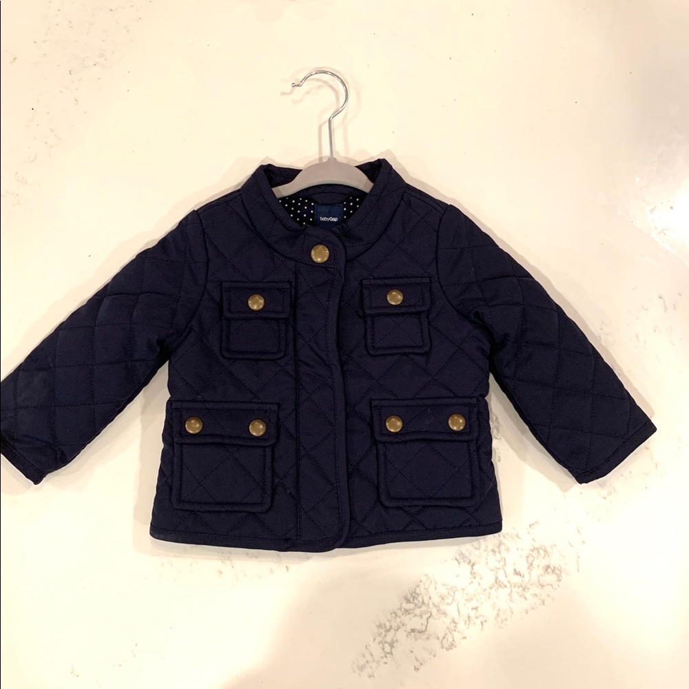 Girls Fall Winter Jacket Navy